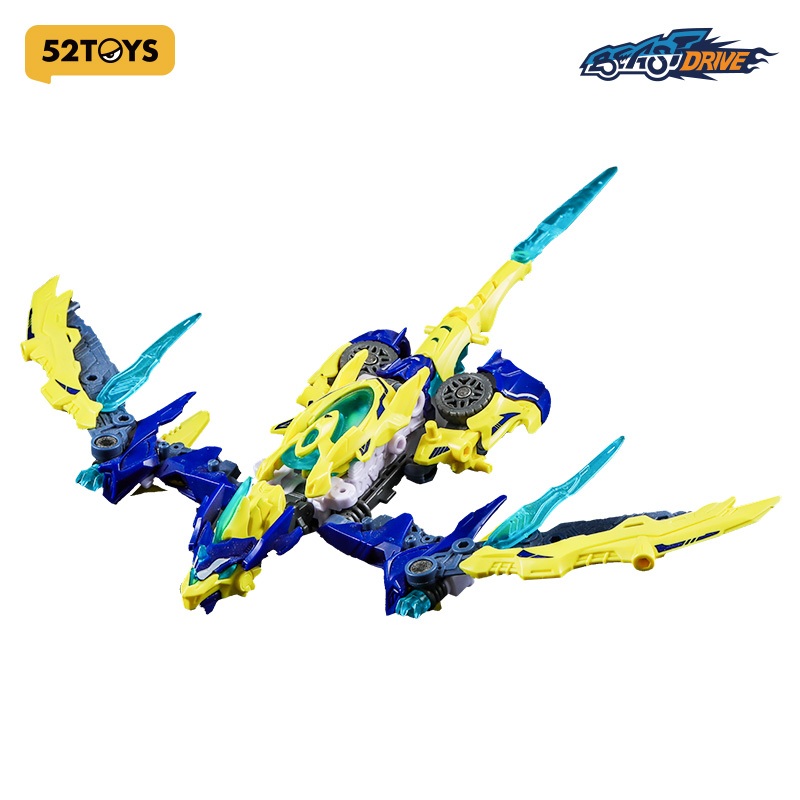 52TOYS BEASTDRIVE BD-11 LIGHTNING LIZARD Mecha Deformation Action Figure Portable Model