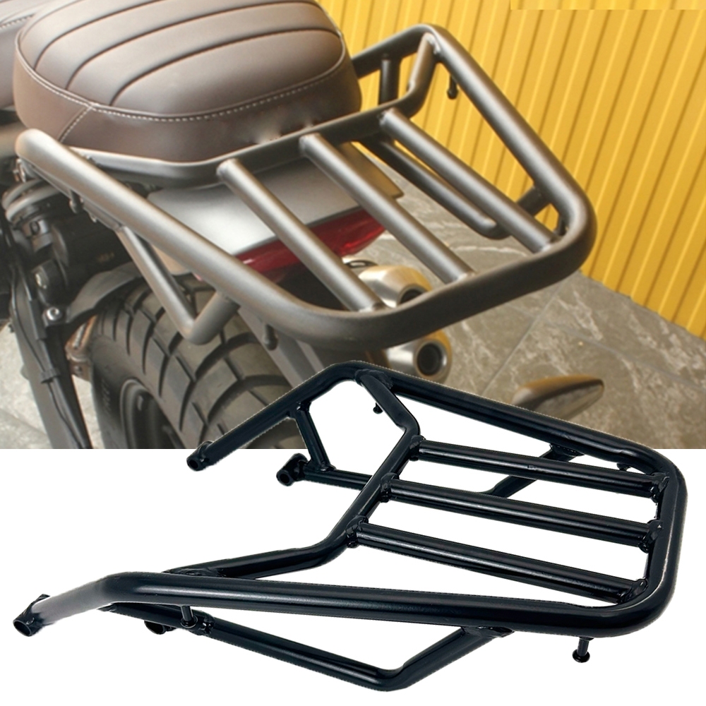 ด้านหลังกระเป๋าเดินทาง Carrier Rack สําหรับ Triumph Speed 400 Scrambler 400 X Speed400 Scrambler 400X 2024 2025 ถุงเก็บกล่องด้านบนผู้ถือ Tail Cargo ชั้นวางสนับสนุน