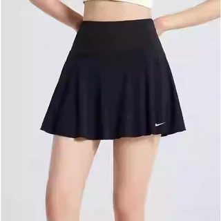 2024 ใหม่ แบดมินตัน เสื้อผ้า + กระโปรง หลวม พอดี แขนสั้น ปลอมสองชิ้น ต่อต้าน-ส่องแสง กระโปรงกางเกง แห้งเร็ว กีฬา การฝึกอบรม เทนนิส เสื้อผ้า
