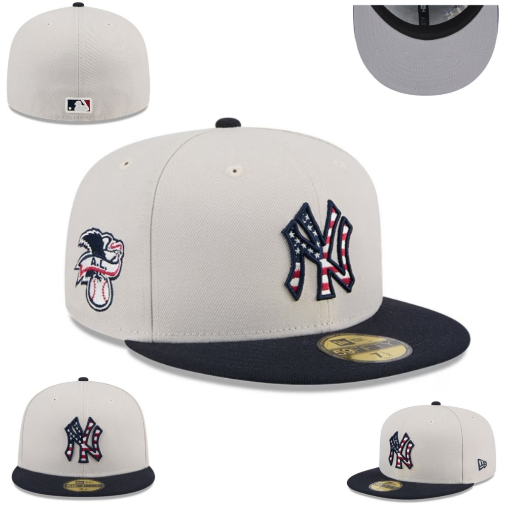 หมวกเบสบอลใหม่ NY New York Yankees หมวกปิด หมวกปักผู้ชายและผู้หญิง