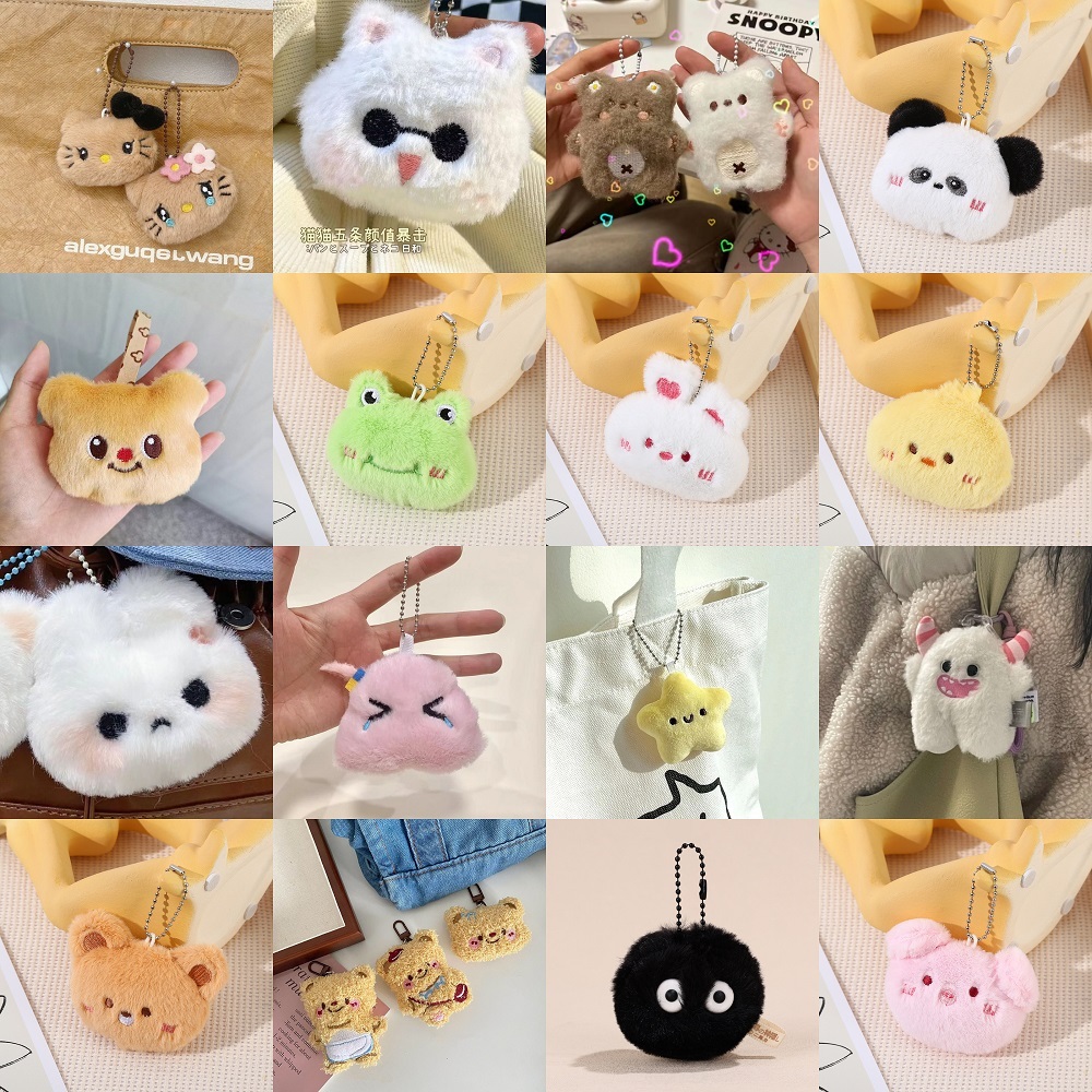 [highbuying] พวงกุญแจ จี้ตุ๊กตาการ์ตูนกบ กระต่ายน่ารัก เครื่องประดับ สําหรับเด็กผู้หญิง พร้อมส่ง