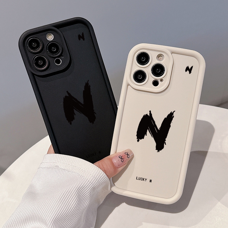 Letter NปลอกสําหรับOppo A12 A5S F9 F9 Pro A7 A11KกรณีA3S A9 A5 2020 F11 A31 A53 A73 A2020 A83 A54 A5