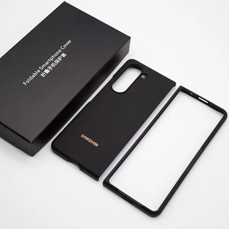 Samsung Galaxy Z Fold 6 Flip6 เคสโทรศัพท์ธุรกิจปกหนัง PU เกราะป้องกันเต็มรูปแบบ