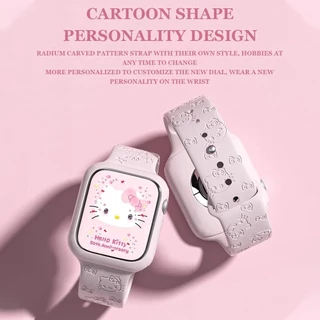 SANRIO ซานริโอ สวัสดี คิตตี้ สายสําหรับ ฉันดู ส11วง41มิลลิเมตร40มิลลิเมตร46มิลลิเมตร42มิลลิเมตร44 45มิลลิเมตรผู้หญิงกีฬาสายนาฬิกาข้อมือ ฉันดู ชุด 10 9 8 7 6 5น่ารักสายรัดข้อมือสร้อยข้อ