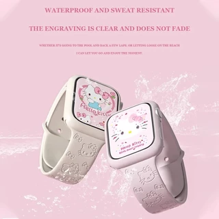 SANRIO ซานริโอ สวัสดี คิตตี้ สายสําหรับ ฉันดู ส11วง41มิลลิเมตร40มิลลิเมตร46มิลลิเมตร42มิลลิเมตร44 45มิลลิเมตรผู้หญิงกีฬาสายนาฬิกาข้อมือ ฉันดู ชุด 10 9 8 7 6 5น่ารักสายรัดข้อมือสร้อยข้อ