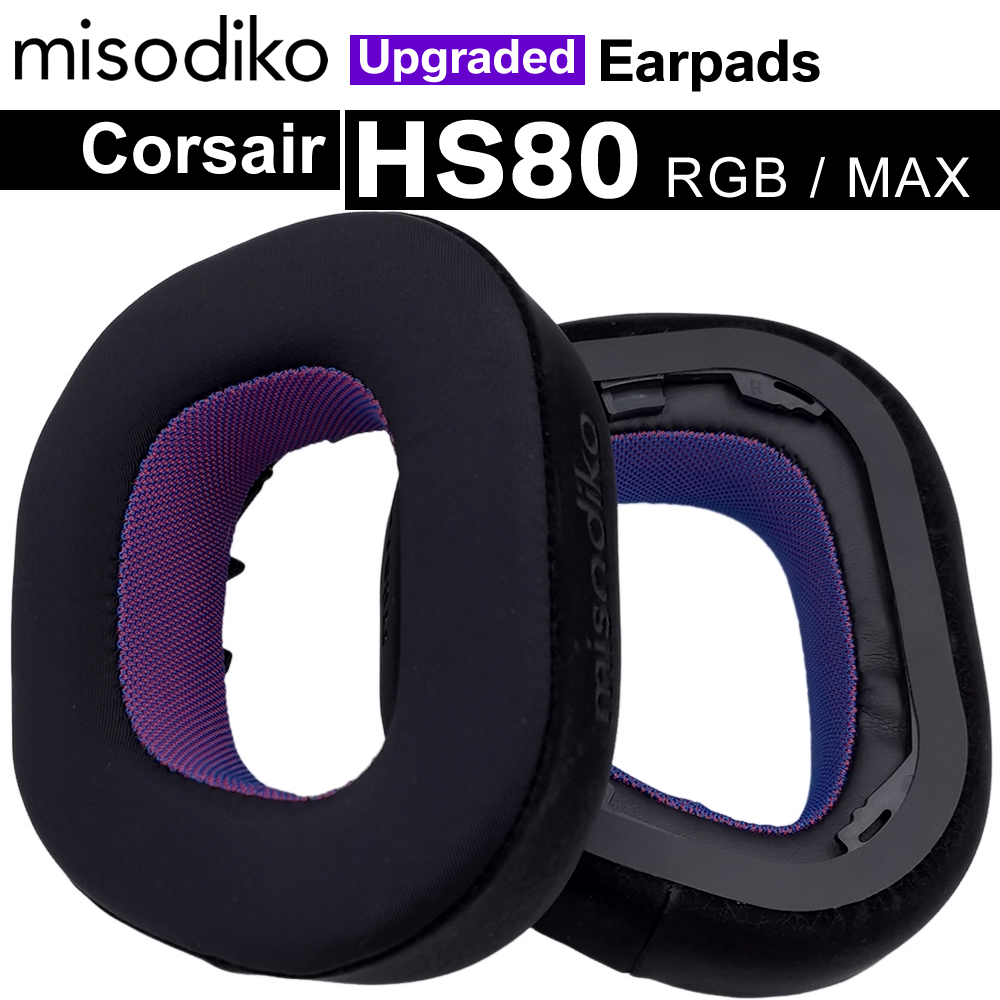 Misodiko อัพเกรดแผ่นรองหูฟังสําหรับหูฟัง Corsair HS80 RGB / MAX