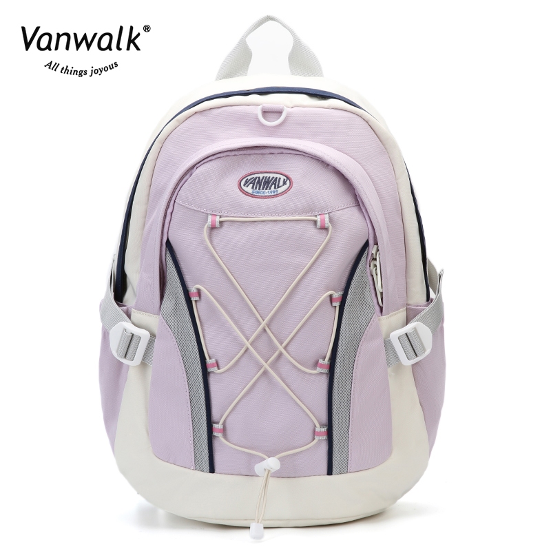 Vanwalk V2680 โรงเรียนแปลก ๆ Start of Year Guide for Junior and High School Students Female Shoulder Commuter backpack