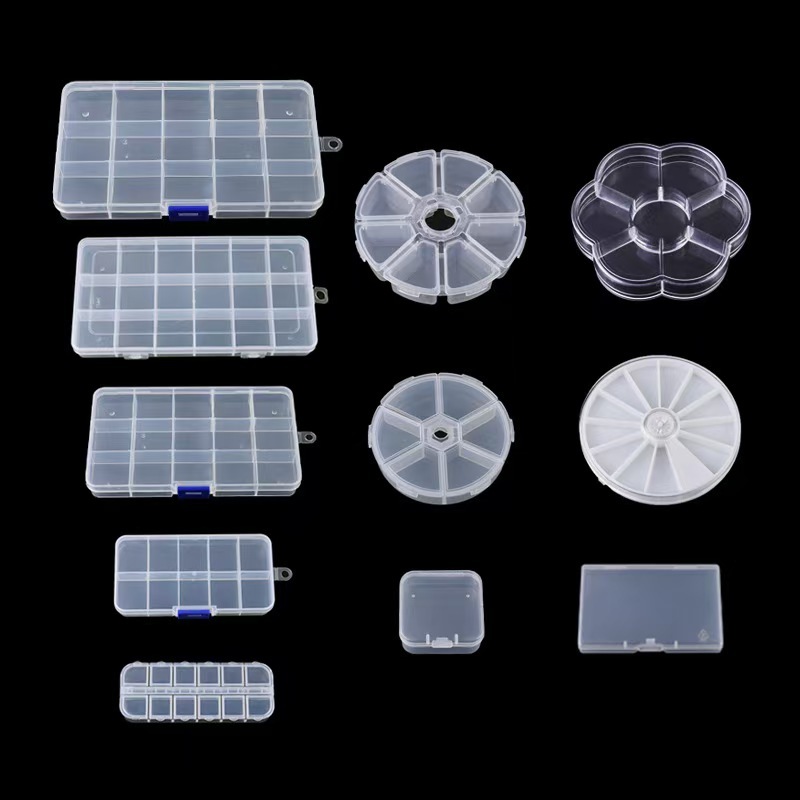 1 ชิ้นกล่องเก็บเครื่องประดับพลาสติกใสแบบพกพา 1-24 ช่องกล่องเก็บเครื่องประดับสําหรับสร้อยข้อมือ,เครื่องประดับ,ต่างหู,อุปกรณ์ ทําเอง