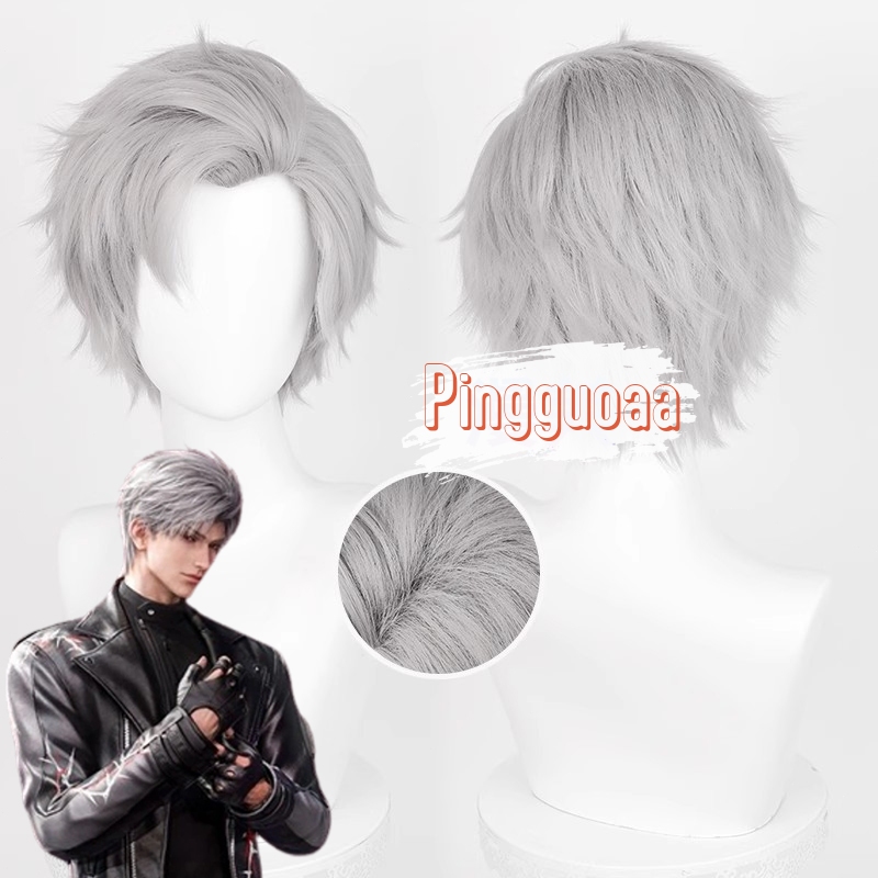 【Manmei】Love and Deepspace Sylus Cosplay Wig 30cm Short Heat Resistant Synthetic Hair