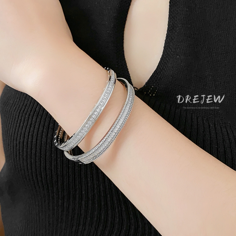 DREJEW สร้อยข้อมือเพทายแฟลชซุปเปอร์อินเฉพาะสร้อยข้อมืออารมณ์หรูหราแฟชั่นเครื่องประดับระดับไฮเอนด์อเนกประสงค์