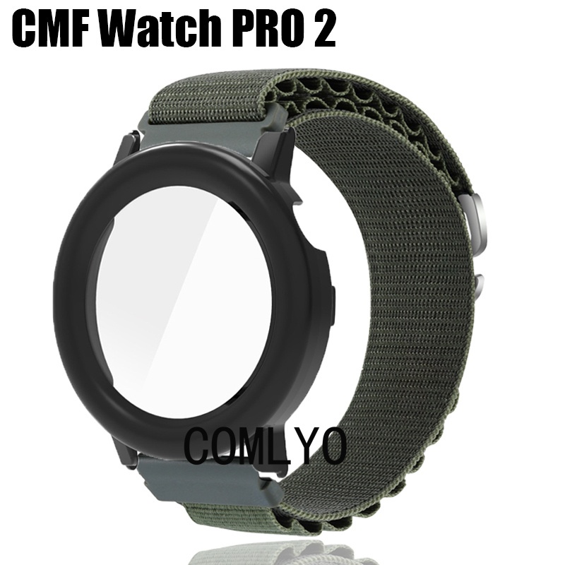 สําหรับ CMF Watch Pro 2 กรณีสายคล้องสมาร์ทนาฬิกากันชนป้องกันกรณีไนลอนนุ่มวงสมาร์ทนาฬิกาสําหรับผู้หญิงผู้ชาย