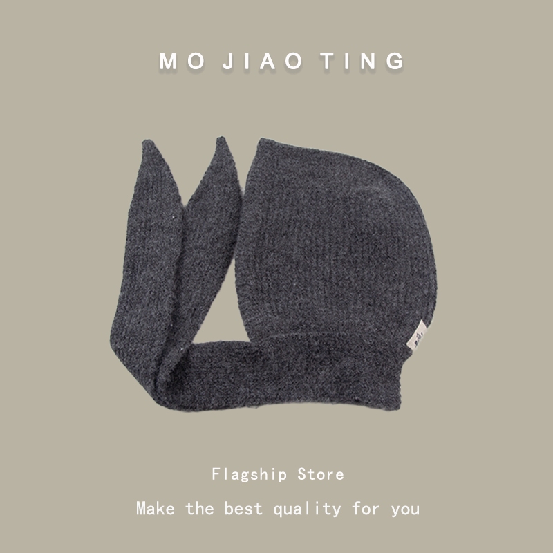 เกาหลี อิน บาลาการ์ฟา หมวกผู้หญิงฤดูใบไม้ร่วงฤดูหนาวหนาอบอุ่นถักหมวกขนสัตว์ลูกไม้หนูน้อยหมวกแดง เล่ย ฮ หมวก - รูปที่ 5