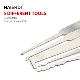 Naierdi เครื่องมือช่างกุญแจเลือกชุดปฏิบัติล็อคล็อคโปร่งใสประแจความตึงเครียดเครื่องมือกุญแจหักสําหรับการฝึกอบรมและทักษะการประก