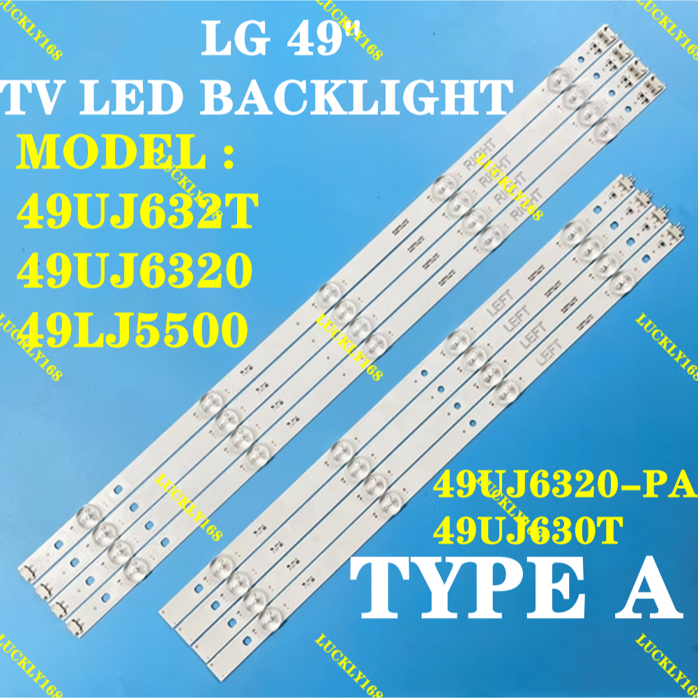 ใหม่ 1 ชุด 49UJ632T 49UJ6320 49LJ5500 49UJ6320-PA LG 49 "ทีวี LED BACKLIGHT 49UJ632 49UJ630Y 49UJ630