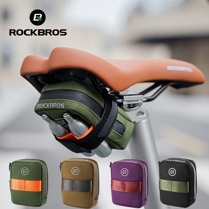 【TH Delivery】ROCKBROS จักรยาน Tailbag น้ําหนักเบาสีสันแฟชั่นสะดวกอานกระเป๋าผ้าไหมซิป MTB จักรยานเสือหมอบอุปกรณ์ปั่นจักรยาน