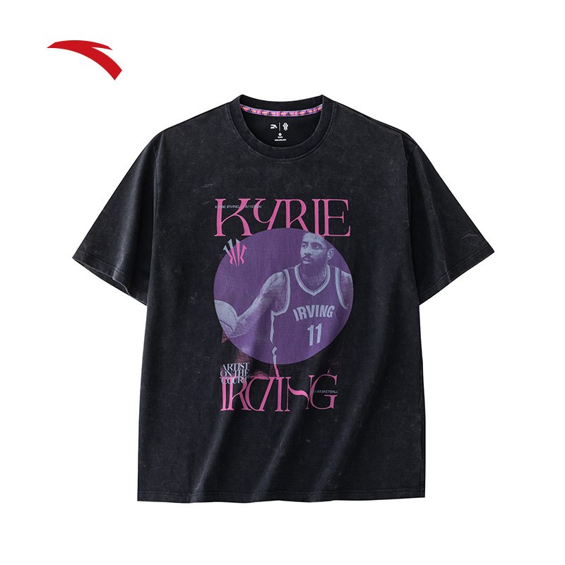 ANTA Kyrie Irving KAI เสื้อยืดสไตล์วัฒนธรรมบาสเกตบอล เนื้อผ้านุ่ม ระบายอากาศดี แขนสั้น 172421115
