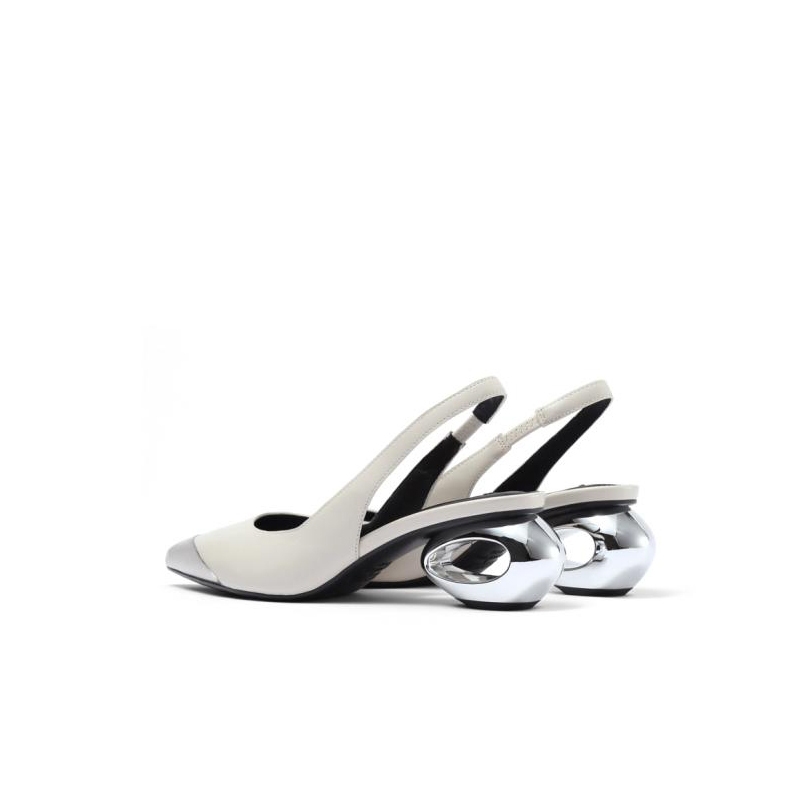 STACCATO x ROBERTWUN Women Irregular Heels Slingback Pump Shoes รองเท้าส้นสูงสำหรับผู้หญิง EDK32
