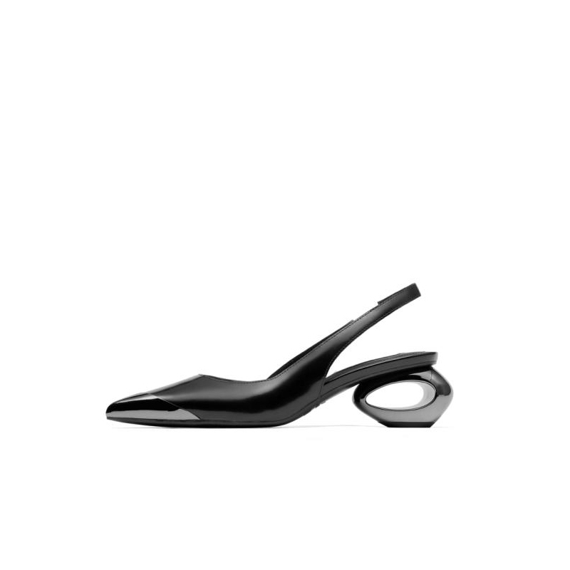 STACCATO x ROBERTWUN Women Irregular Heels Slingback Pump Shoes รองเท้าส้นสูงสำหรับผู้หญิง EDK32
