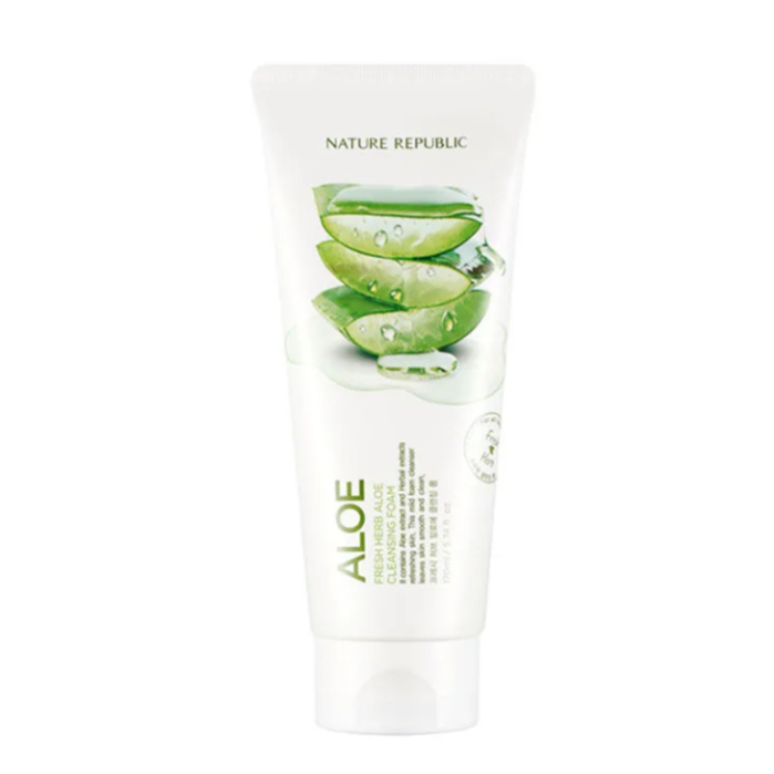 เกาหลี เกาหลี Natural Paradise Aloe Vera Facial Cleanser Pore Oil Control กําจัดสิว Moisturizing Facial Cle