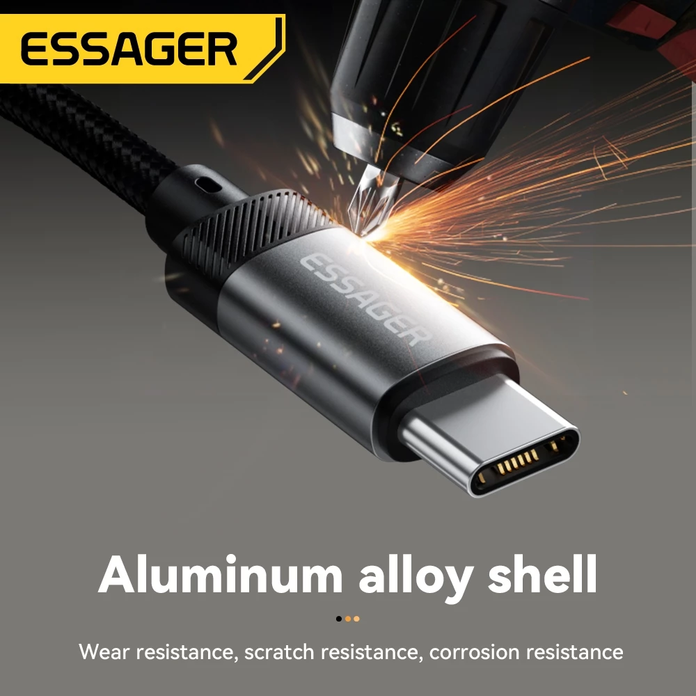 Essager สายแปลงเสียง 3.5 มม. USB C/L ถึง 3.5 แจ็คหูฟังอะแดปเตอร์ AUX thumbnail 5