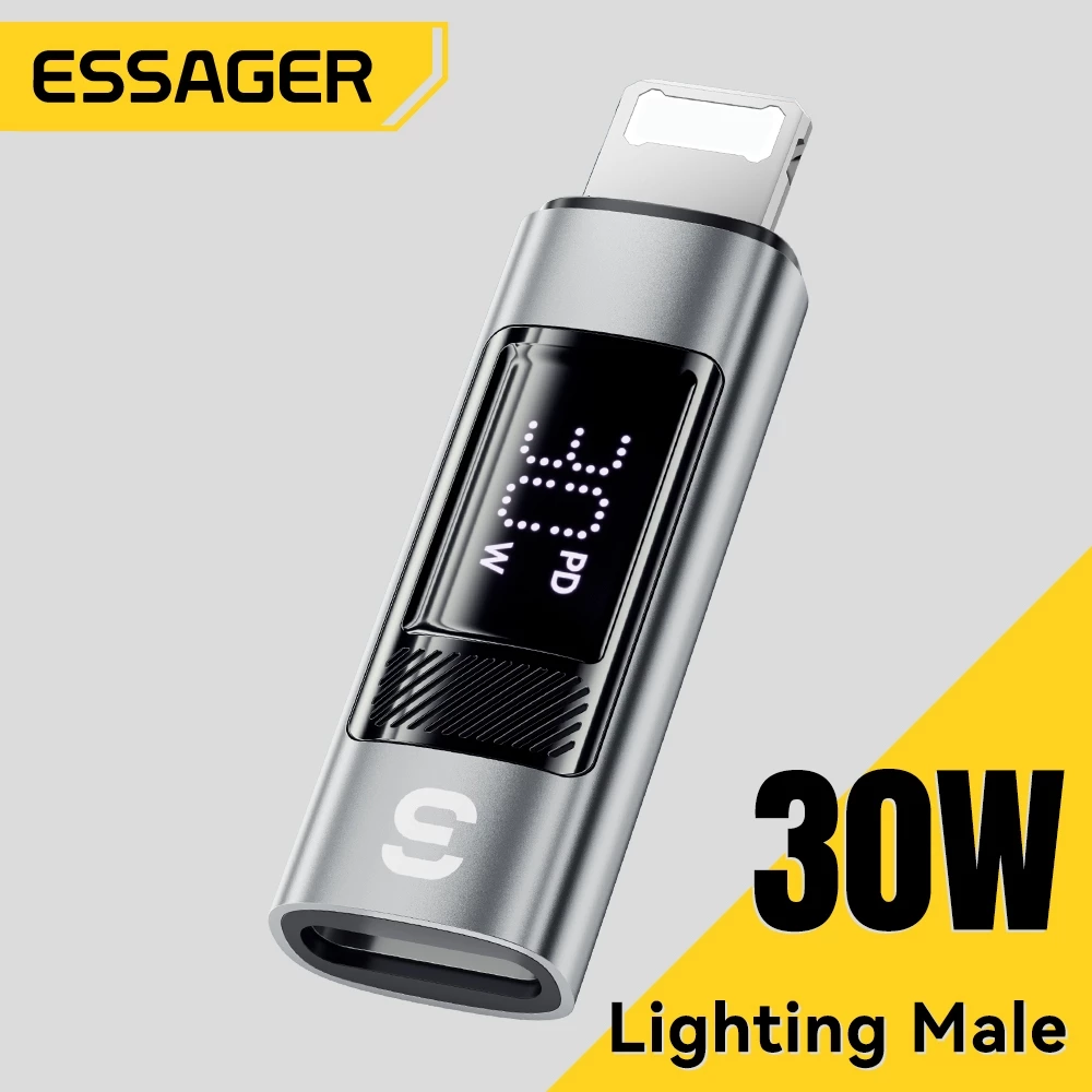 Essager H 3A อะแดปเตอร์ otg จอแสดงผลดิจิตอล USB2.0 480Mbps