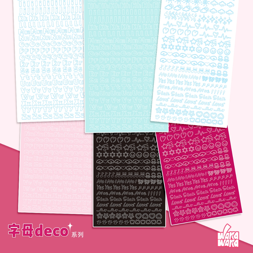 Wakawaka Letter สติ๊กเกอร์ตกแต่ง Original Cuckoo Card Handbook สติ๊กเกอร์ตกแต่ง Photocard โพลารอยด์คู่มือ
