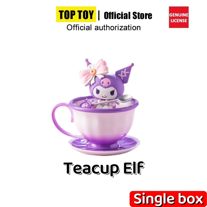 MINISO TOPTOY Sanrio Family Teacup Elf Series รูปตาบอดกล่องอินเทรนด์ Play Girl ของขวัญ blind box Action Figure,Toys มอบของขวัญให้แฟนสาว