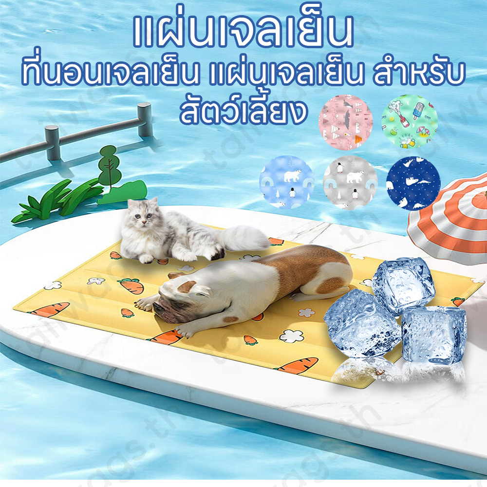 แผ่นเจลเย็นแมว แผ่นเจลเย็นสุนัข แผ่นเจลเย็น แผ่นเจลเย็นสัตว์เลี้ยง แผ่นเย็นแมว ที่นอนเย็นS/M/L/XL