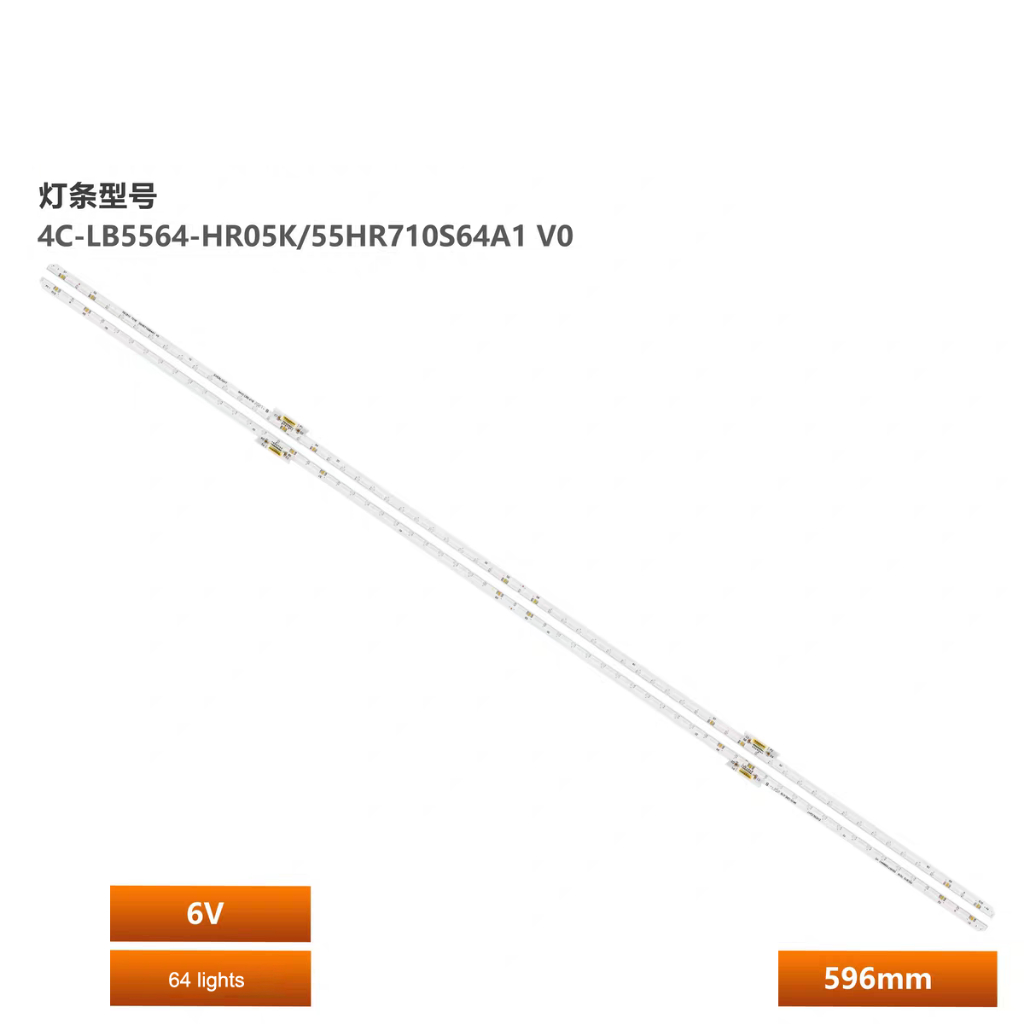 2 ชิ้น/เซ็ต LED backlight strip สําหรับ TCL 55C815 LED strip 55HR710S64A1 V0 55HR710S64B1 V0 LCD TV