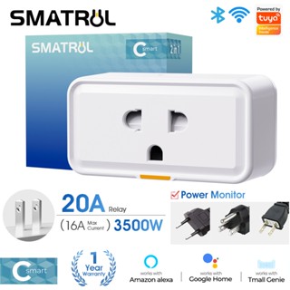 Smatrul การวัดพลังงานซ็อกเก็ตอัจฉริยะ ปลั๊กอัจฉริยะแบบแบน 2 …