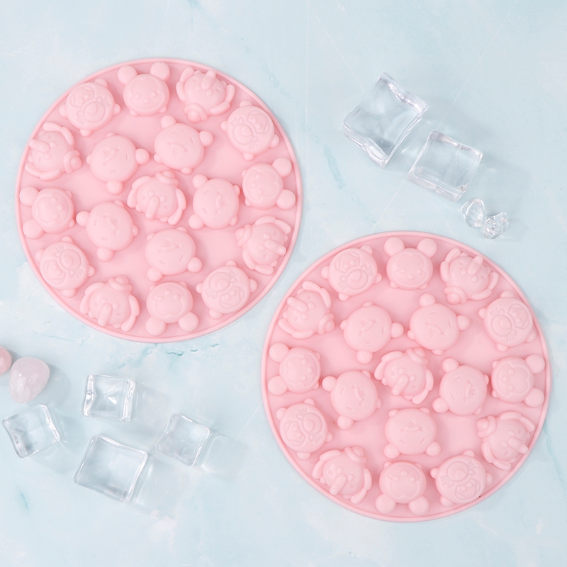Bdgf การ์ตูนสัตว์แม่พิมพ์ซิลิโคน DIY น่ารัก Candy ช็อกโกแลต Gummy สัตว์ Ice Cube Non- Moulds ครัวเบเกอรี่แม่พิมพ์ TH