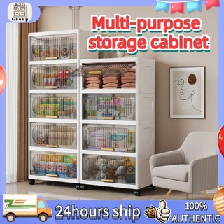 Foldable Storage Cabinet Drawer Clothes Flip Storage Box Plastic Wardrobe ForBaby Toy Home Organizer