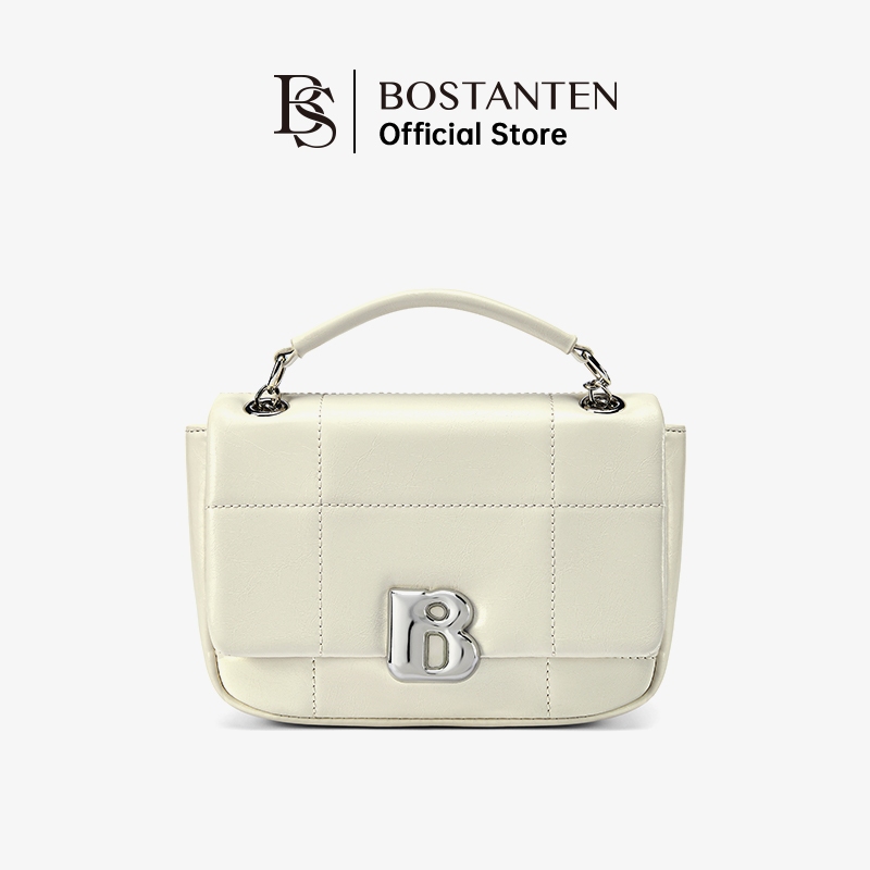 [มาใหม่]Bostanten กระเป๋าผู้หญิงดีไซน์ใหม่กระเป๋าโซ่กระเป๋าสะพายข้างผู้หญิงระดับไฮเอนด์