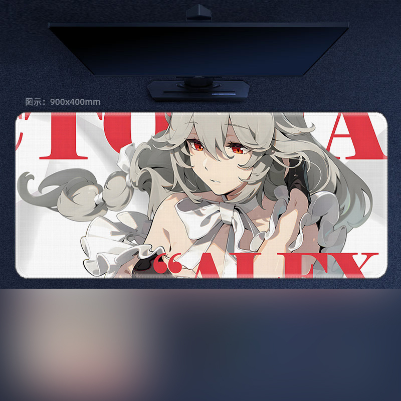 เกม Zenless Zone Zero Mousepad Ellen Lycao แผ่นรองคีย์บอร์ดขนาดใหญ่
