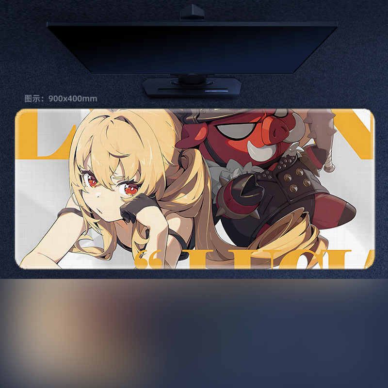 เกม Zenless Zone Zero Mousepad Ellen Lycao แผ่นรองคีย์บอร์ดขนาดใหญ่