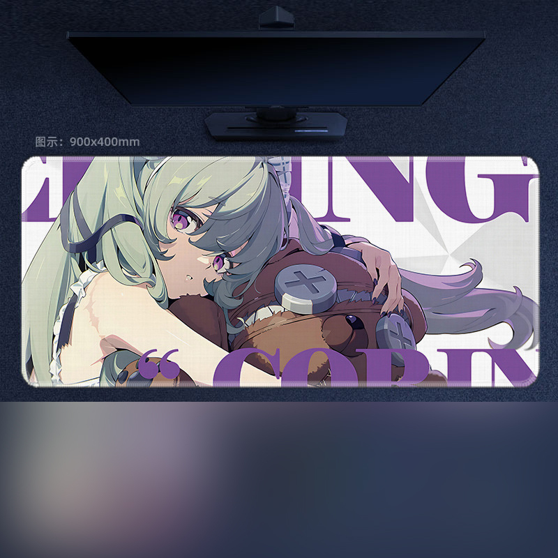 เกม Zenless Zone Zero Mousepad Ellen Lycao แผ่นรองคีย์บอร์ดขนาดใหญ่
