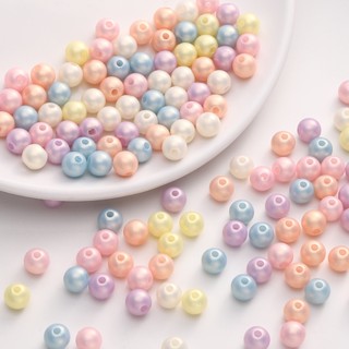 8มิลลิเมตร100ชิ้น/ถุงคริลิคขัดลูกปัดที่มีสีสันสําหรับอุปกรณ์…