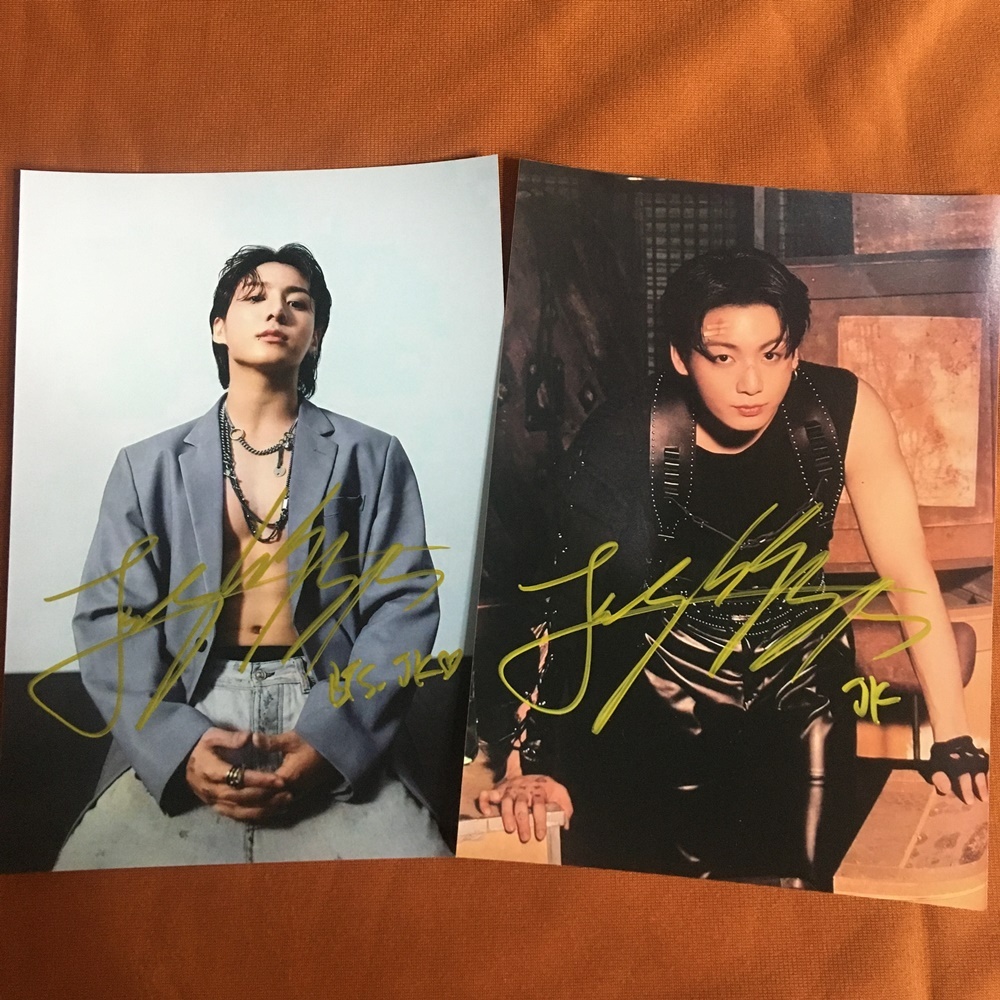 Bts Jung Kook AUTOGRAPHED SIGNED GROUP PHOTO PICTURE GIFTS COLLECTION 5*7 K-POP 2024B
