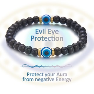 Devils Eye Tigers Eye Black Gallstone Bracelet สําหรับผู้ชาย…