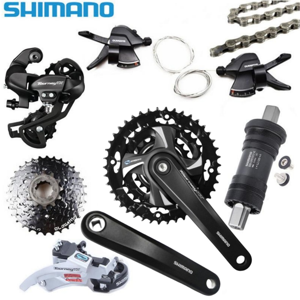 Shimano Tourney TX800 Groupset 38 ความเร็วจักรยานจักรยาน Groupsets FC-TX801 SL-M315 Lever RD-TX800-S