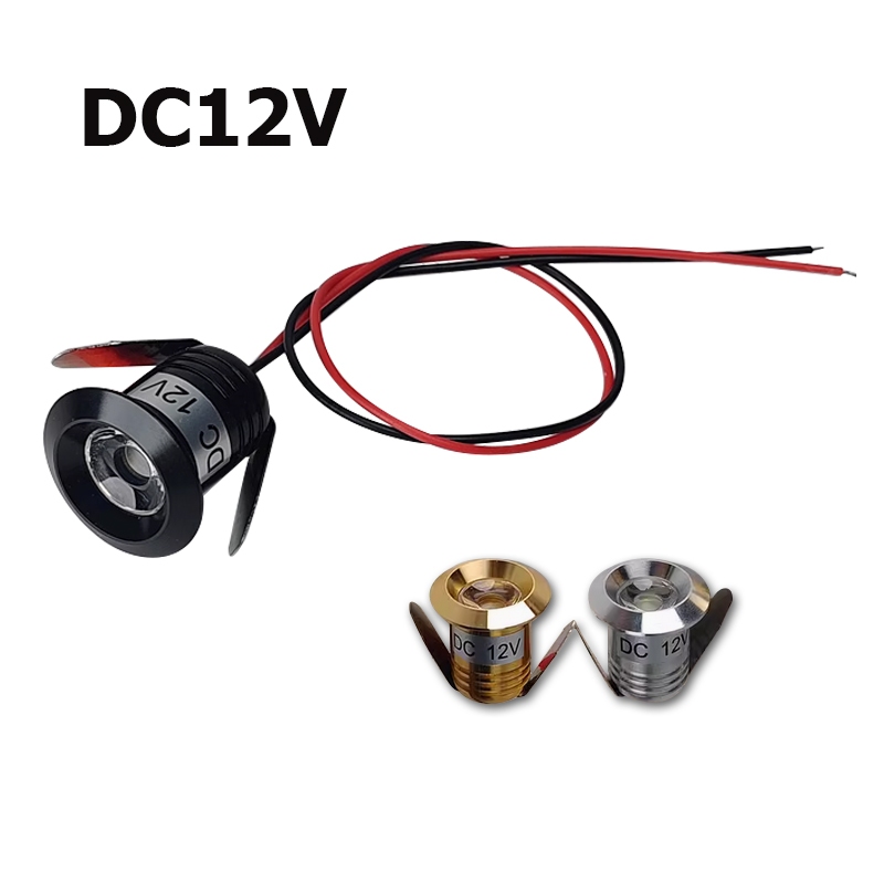 Dc12v mini LED ไฟจุดขนาดเล็ก 3W พร้อมรู 20mm2 ซม./ ซม. ฝัง DownLight ตู้ไวน์ไฟแสดง