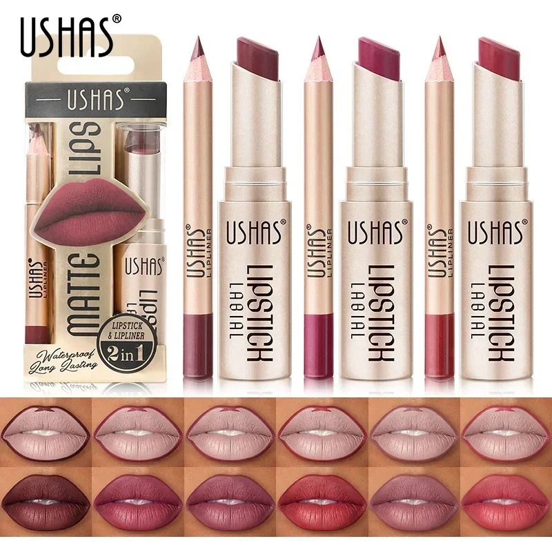 12 สี Lip Liner Long-lasting Easy Coloring Non-Stick Cup Long-lasting Waterproof Matte ลิปสติกลิปสติกชุด ราคาถูก Shopee Lazada
