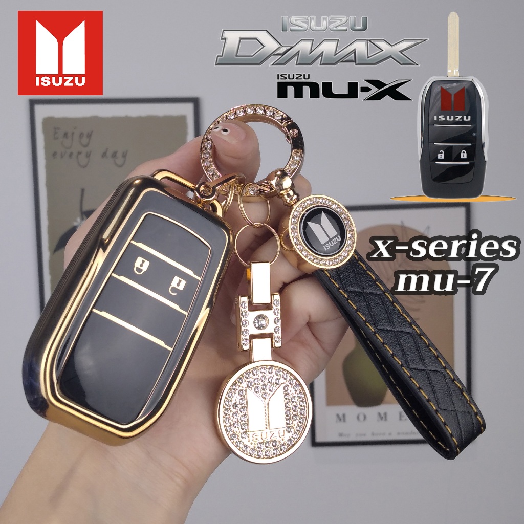 เคสกุญแจรถ Isuzu D-max x-series Isuzu mu-7 mu-x ปลอกกุญแจรถ พวงกุญแจอีซูซุ