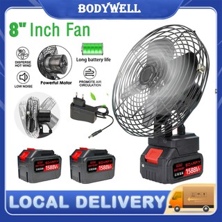 SOARFLY Cordless Fan 8 inch  Portable Fan Rechargeable Fan High Power Outdoor Desktop Cooling Fans Adjustable Lithium Battery Fan