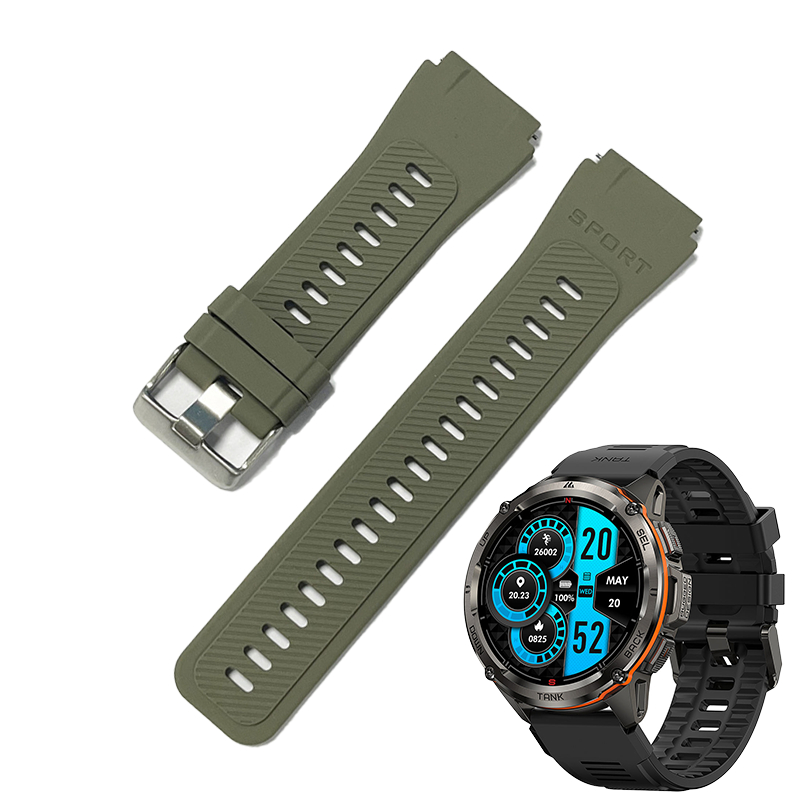 สายซิลิโคนสายปลดเร็ว 22 มม. เหมาะสำหรับ KOSPET TANK T2/T3/T3 ULTRA