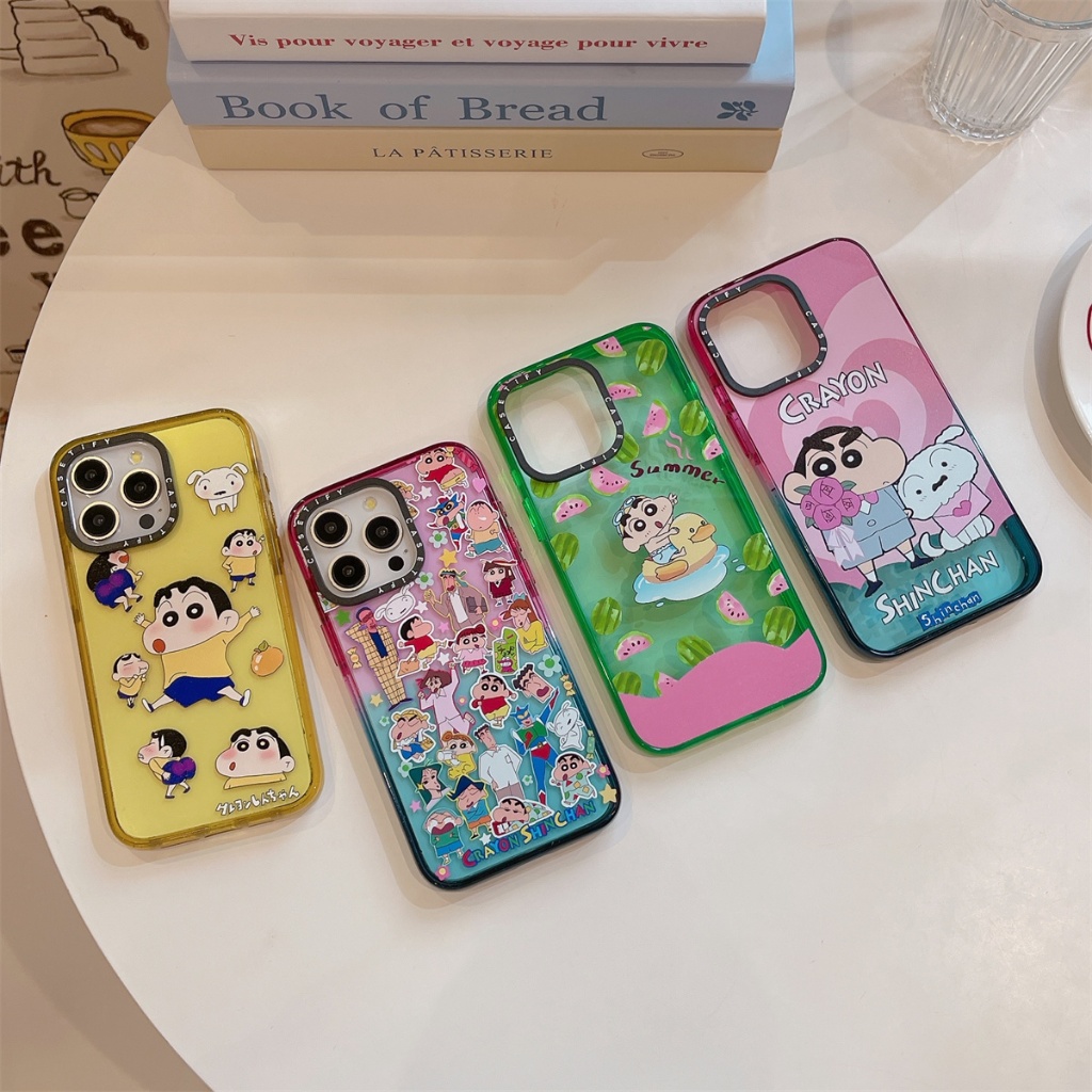 เหมาะสําหรับ แอปเปิล 15โปรแม็กซ์ เคสโทรศัพท์มือถือดินสอสีสี เซียวซิน ไอโฟน16 15 14 13 12 เคสโทรศัพท์มือถือการ์ตูนน่ารักอะคริลิค