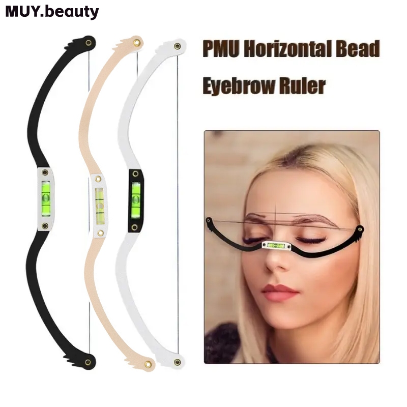 Mapping String Pre Inked Microblading Tattoo String สําหรับ Mapping แต่งหน้าถาวรสายไม้บรรทัดวัดสําหรับ EyeBrow