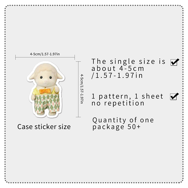 101 ชิ้น Sylvanian Families สติกเกอร์ Kawaii สาวเด็กอะนิเมะ Decal DIY แล็ปท็อปโทรศัพท์สติกเกอร์กันน้ํา