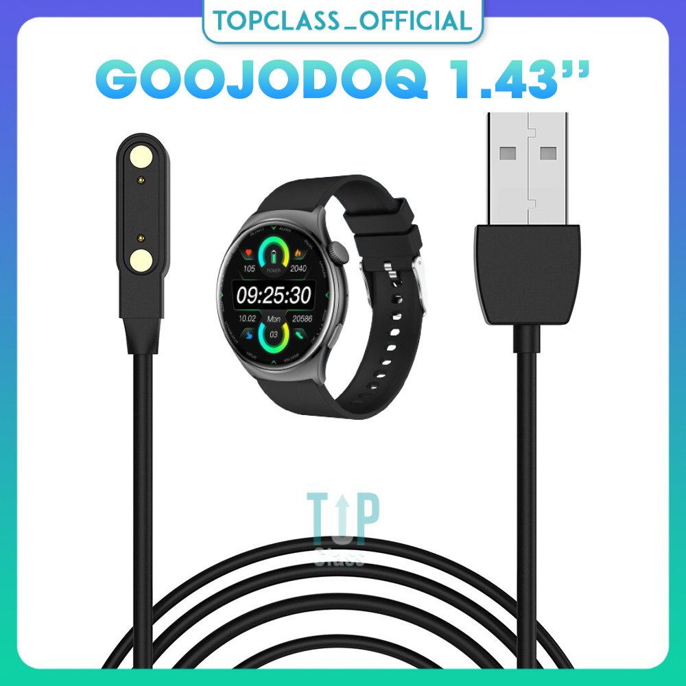 เปลี่ยนแท่นชาร์จ USB สายชาร์จสําหรับ GOOJODOQ Watch 1.43 Smart Watch
