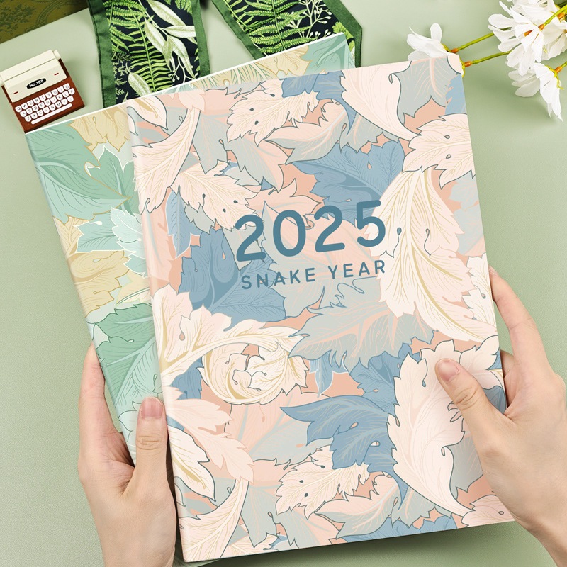 2025 ปฏิทิน Planners 365 วัน Effeciency Notepad Kawaii ไดอารี่โน้ตบุ๊ครายสัปดาห์เป้าหมายที่อยู่อาศัย Tracker Agenda Schedules Organizer